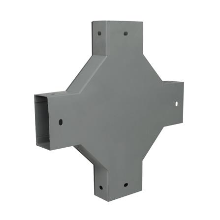 ข้อต่อสี่ทางไวร์เวย์ SUPER 2X4 นิ้ว สีเทา