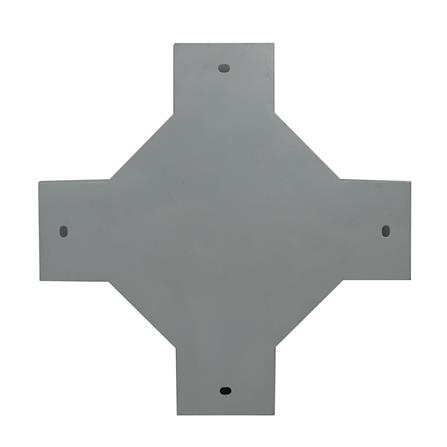 ข้อต่อสี่ทางไวร์เวย์ SUPER 2X4 นิ้ว สีเทา_2