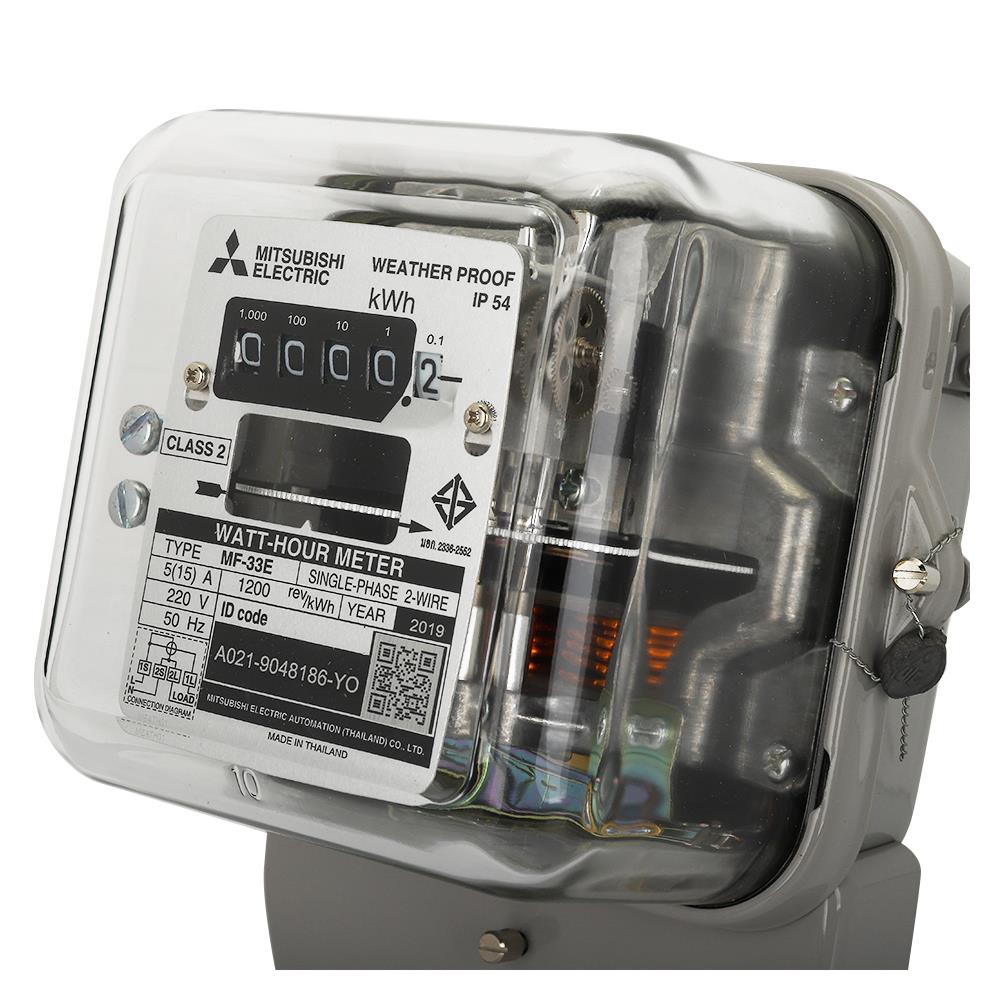 มิเตอร์ไฟ 5/15A MF-33E 1 เฟส 2 สาย MITSUBISHI