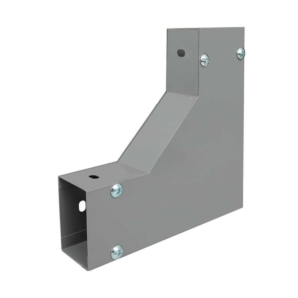 ข้องอ เปิดบน รางไวร์เวย์ SUPER 2X3 นิ้ว สีเทา