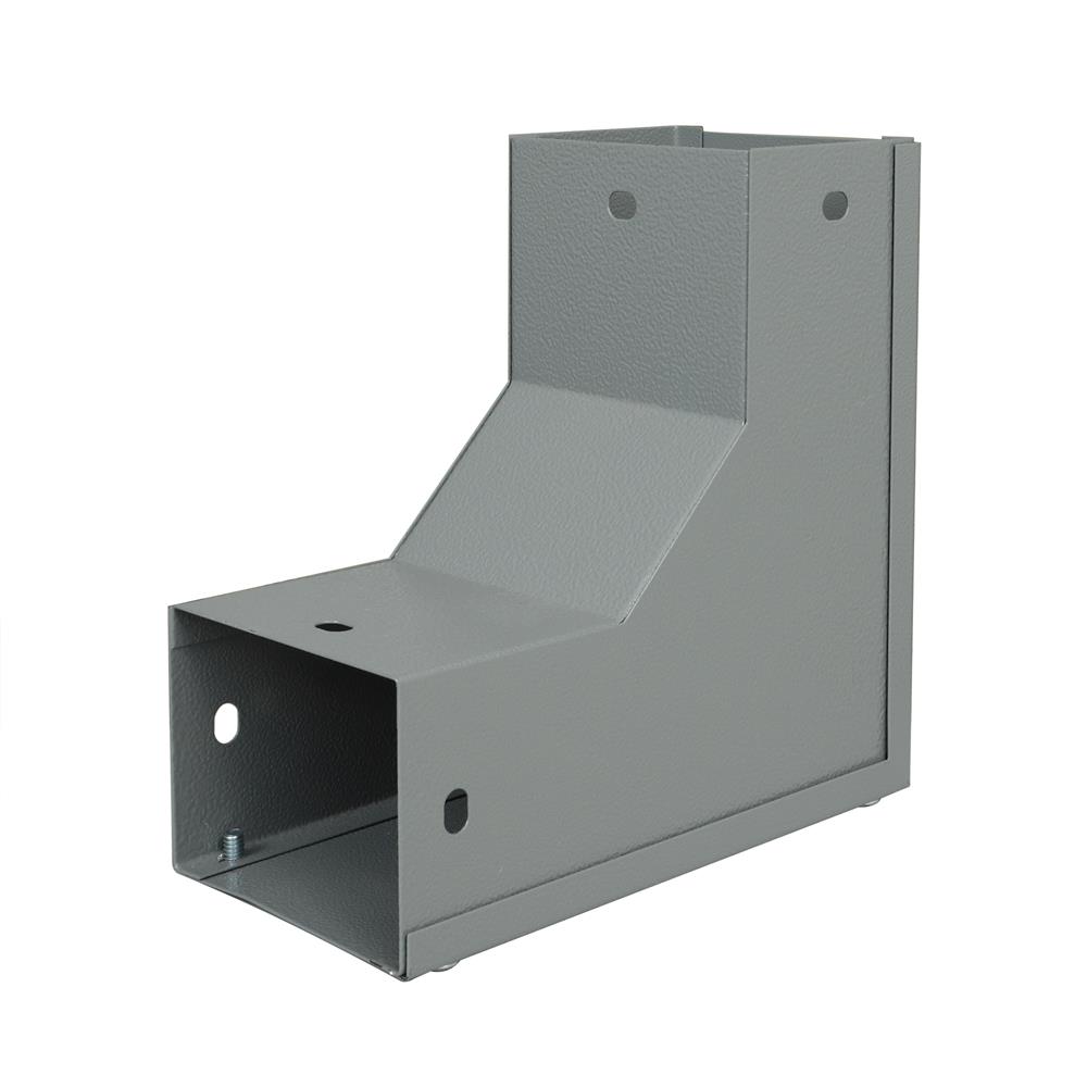 ข้องอ เปิดนอก รางไวร์เวย์ SUPER 3X4 นิ้ว สีเทา