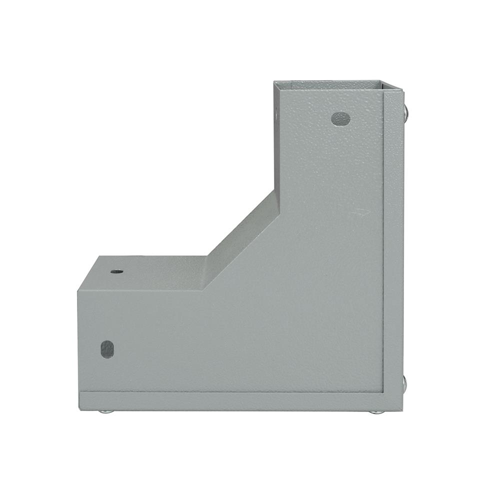 ข้องอ เปิดนอก รางไวร์เวย์ SUPER 3X4 นิ้ว สีเทา