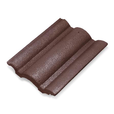 กระเบื้องหลังคาลอน DURAONE ลอนเศรษฐี 33x42x2.4 ซม. สีน้ำตาลสัมฤทธิ์_0