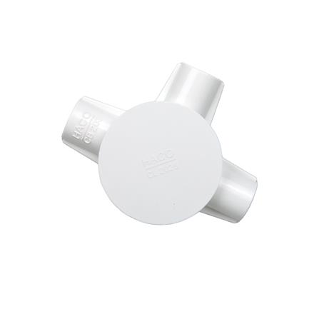 กล่องพักสาย 3 ทาง HACO 20 มม. CB203  สีขาว_1