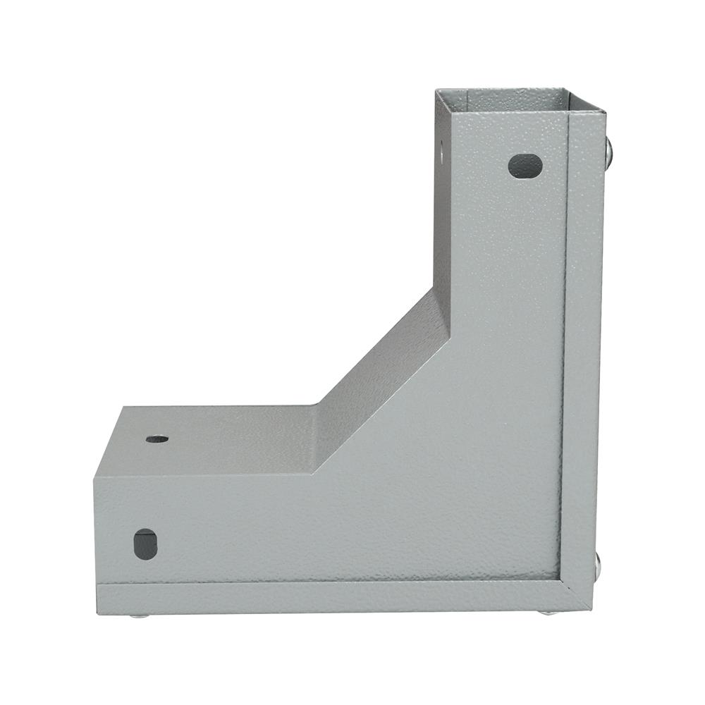 ข้องอ เปิดนอก รางไวร์เวย์ SUPER 2X4 นิ้ว สีเทา