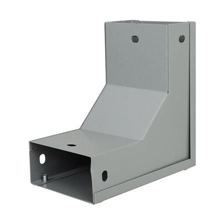 ข้องอ เปิดนอก รางไวร์เวย์ SUPER 2X4 นิ้ว สีเทา