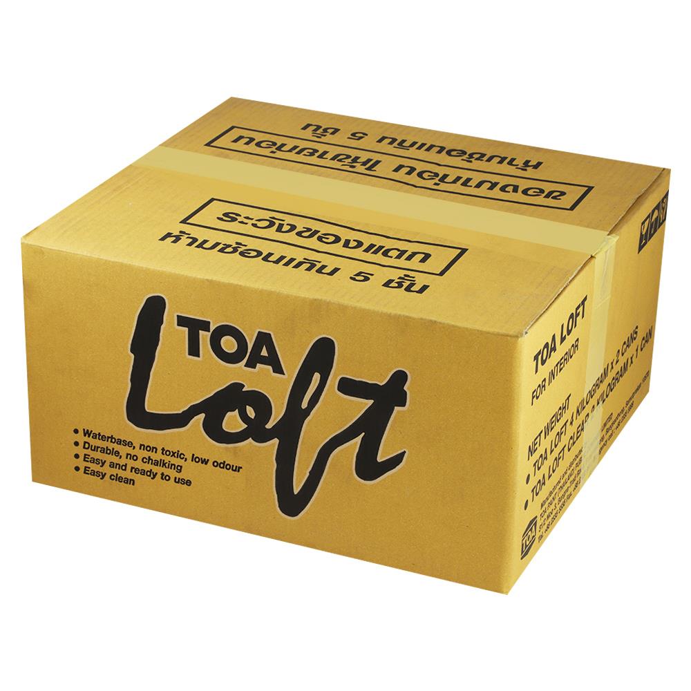 สีน้ำลอฟท์ภายนอก TOA LOFT1 สีเทาอ่อน 10 กก.