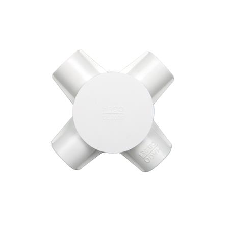 กล่องพักสาย 4 ทาง HACO 25 มม. CB254 สีขาว_1