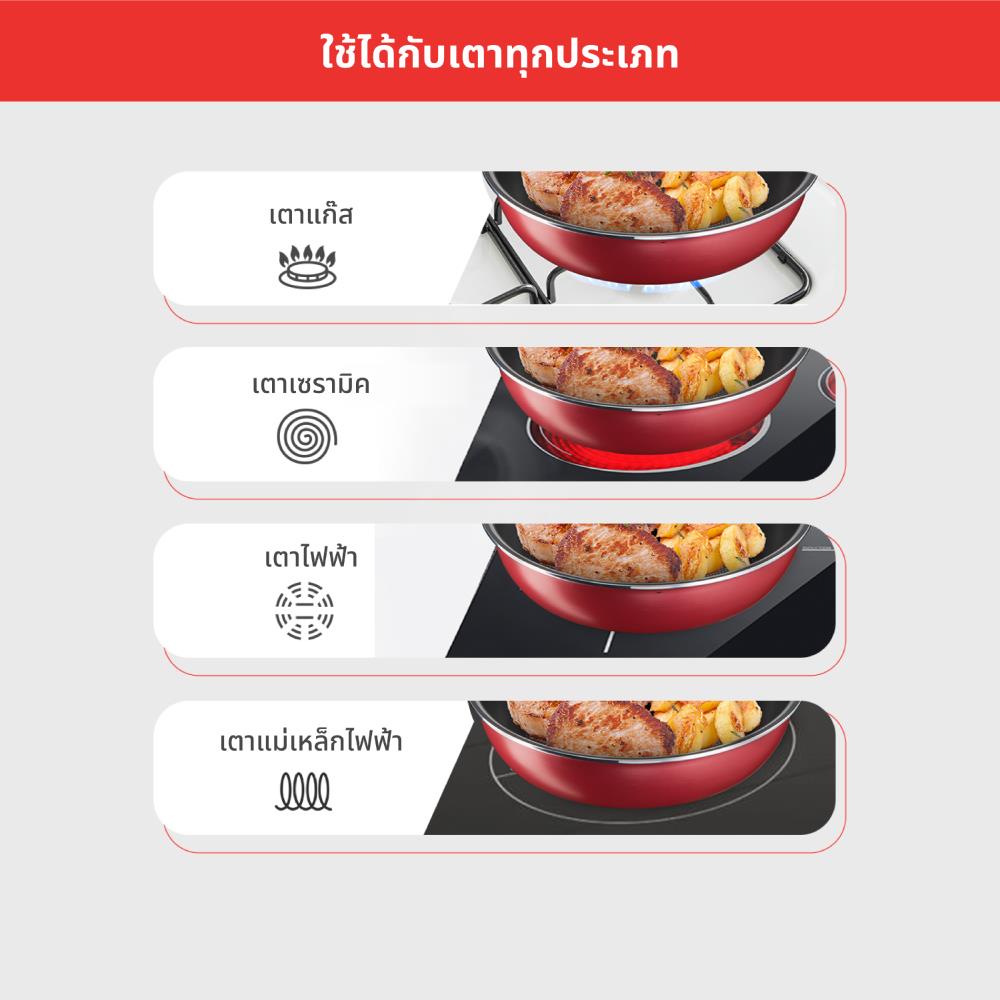 ชุดเครื่องครัว TEFAL DAY BY DAY IH 8 ชิ้น