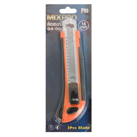 คัตเตอร์ MIXPRO HEAVY DUTY 18 มม. สีส้ม/ดำ_3