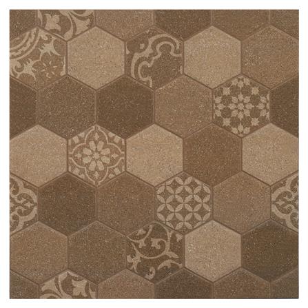 กระเบื้องพื้น 20x20 นิ้ว COTTO เฮกสเคป น้ำตาล PM 1M2_0