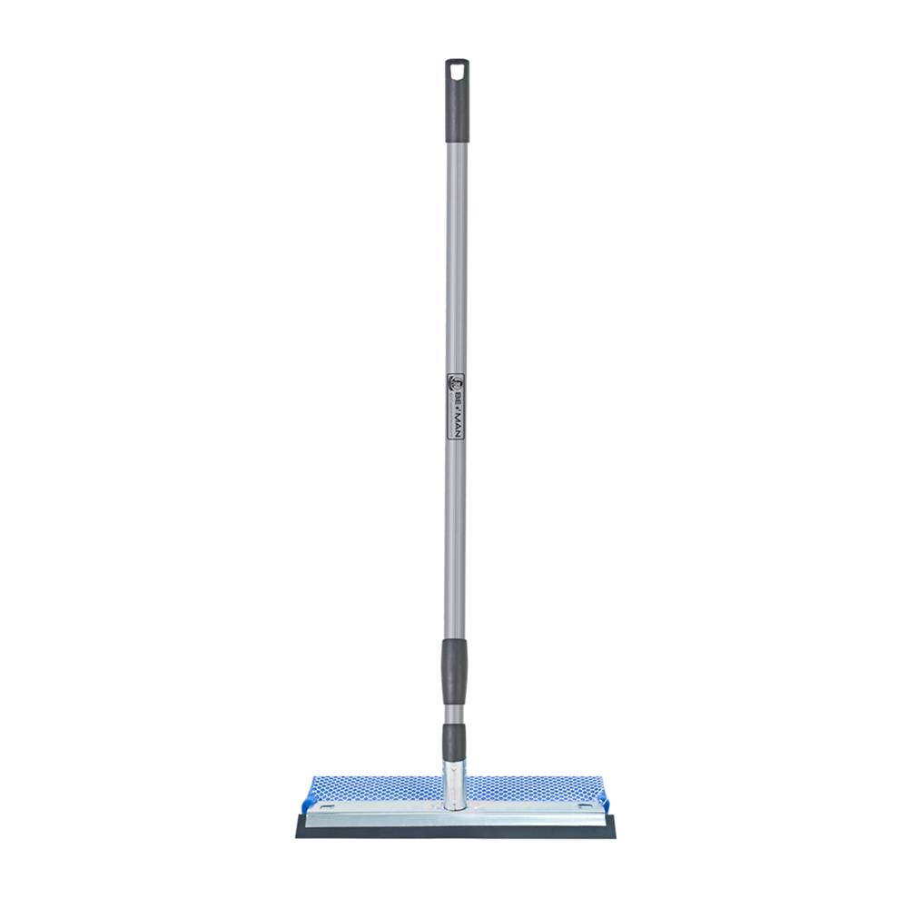 ที่เช็ดกระจกฟองน้ำพร้อมยาง ด้ามปรับระดับได้ BE MAN 12 นิ้ว