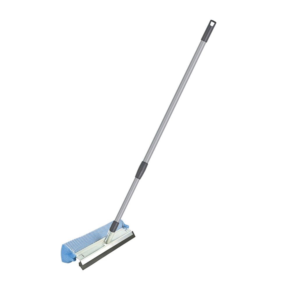 ที่เช็ดกระจกฟองน้ำพร้อมยาง ด้ามปรับระดับได้ BE MAN 12 นิ้ว