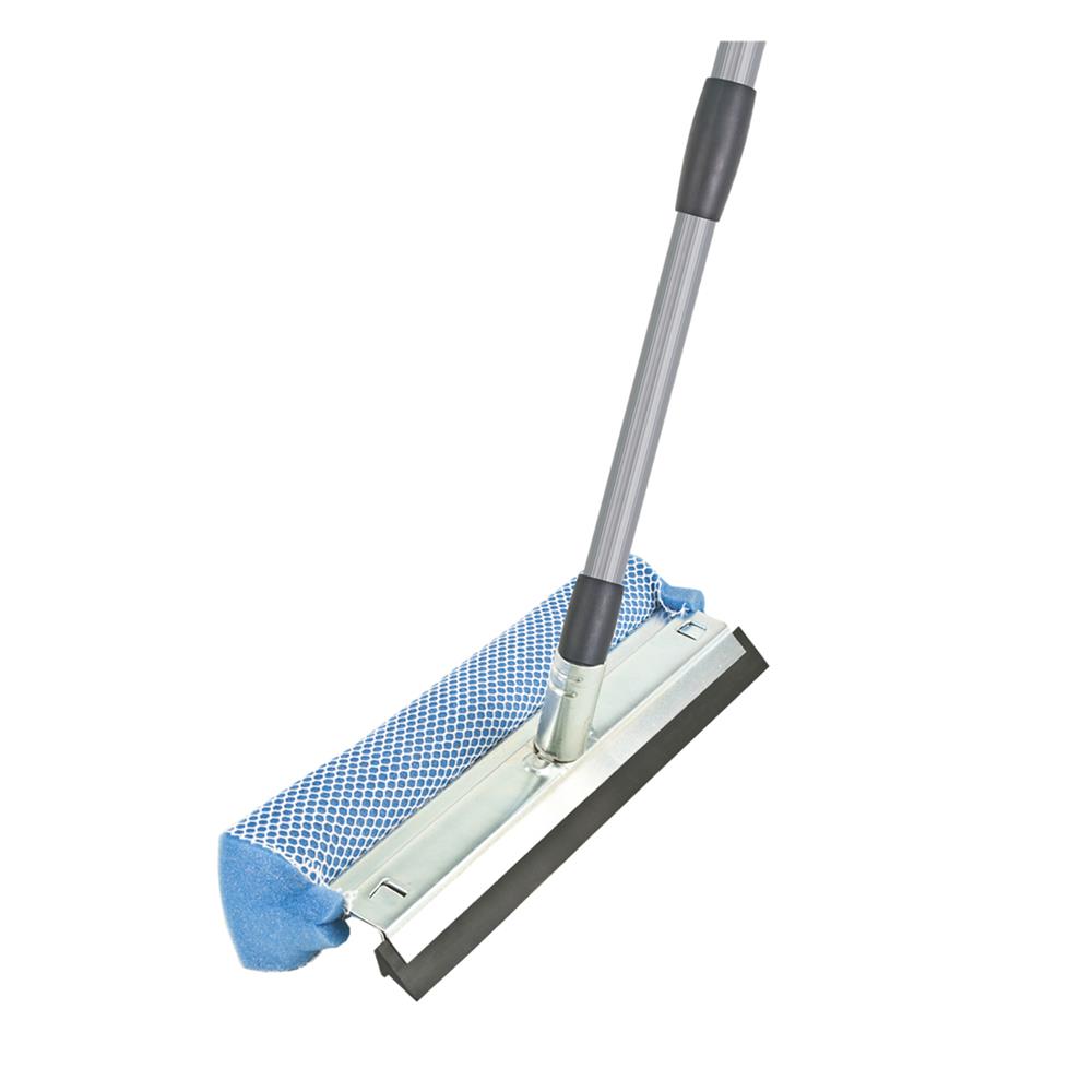 ที่เช็ดกระจกฟองน้ำพร้อมยาง ด้ามปรับระดับได้ BE MAN 12 นิ้ว