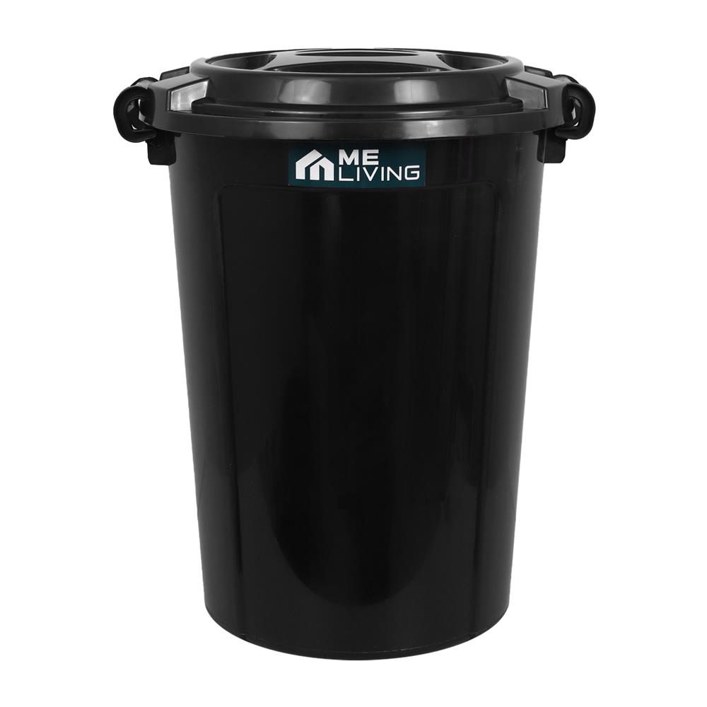 ถังน้ำกลมพร้อมฝา ME LIVING 66 ลิตร สีดำ