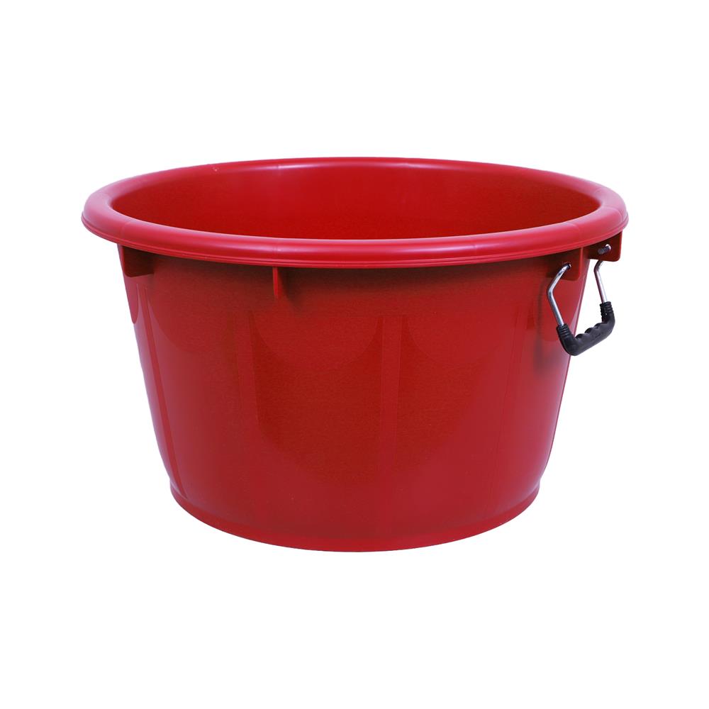 กะละมังกลมหูเหล็ก ME LIVING 50 ซม. สีแดง