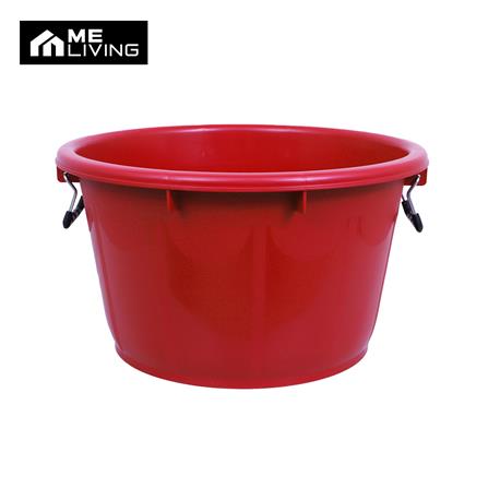 กะละมังกลมหูเหล็ก ME LIVING 50 ซม. สีแดง
