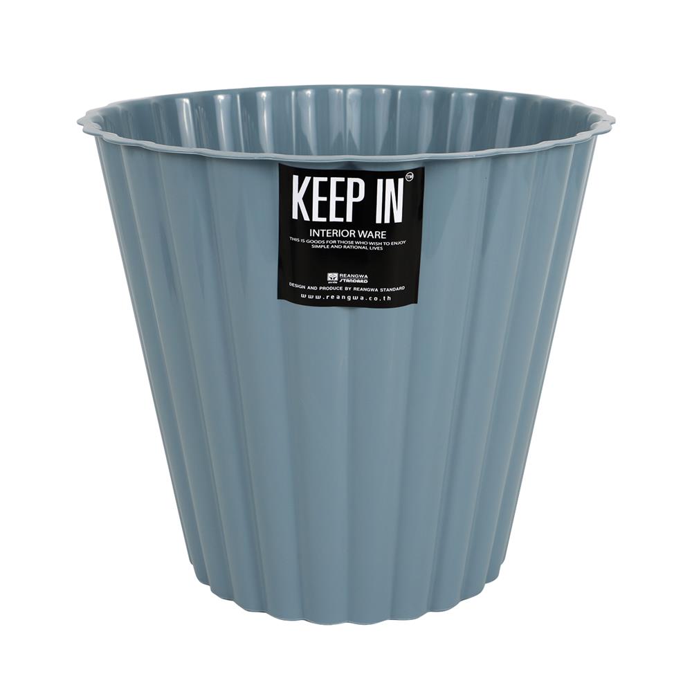 ถังผงลายจีบ ตรามือ(เรืองวา) 9.5 ลิตร