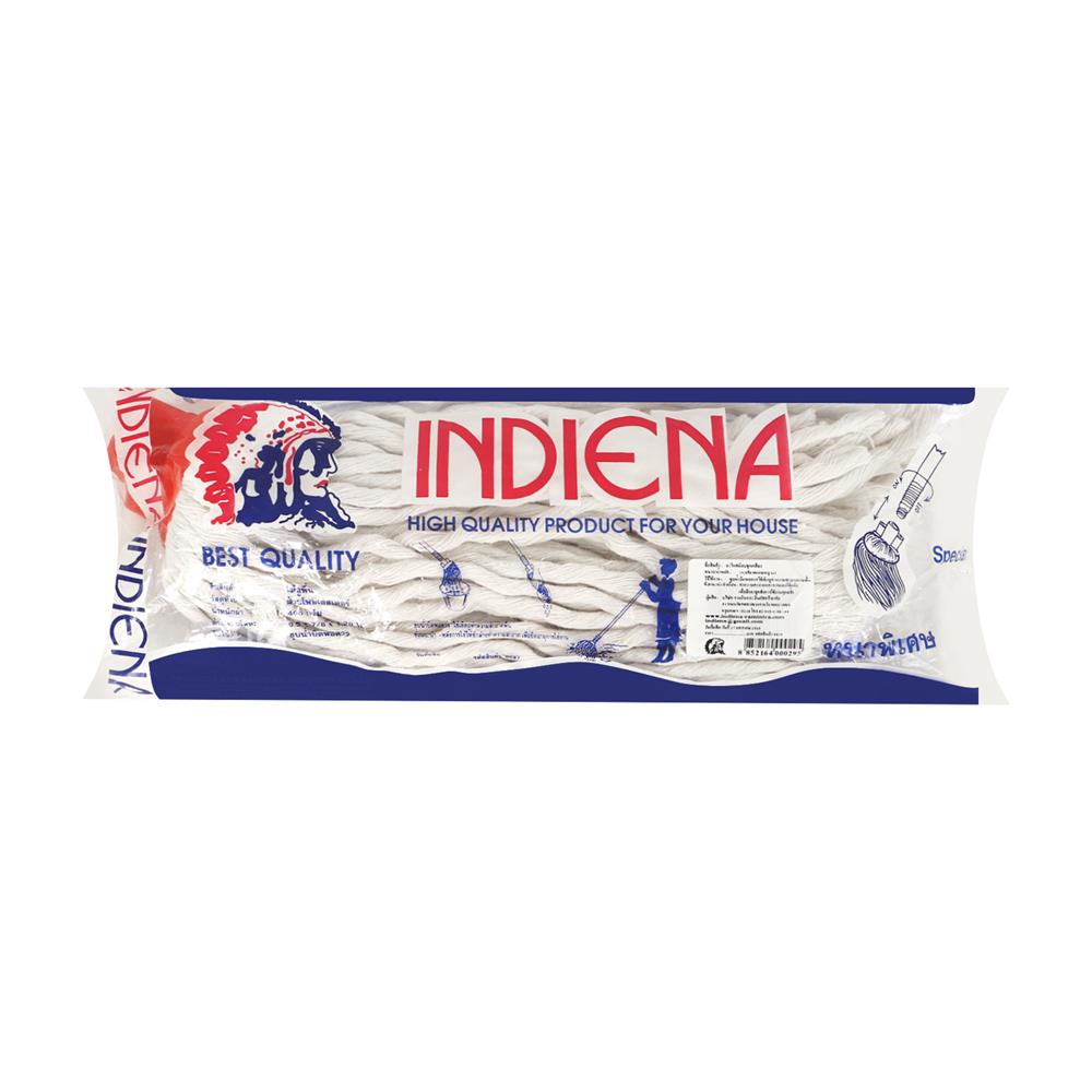อะไหล่ม็อบคอตตอนหัวจุกเกลียว INDIENA 5 นิ้ว สีขาว