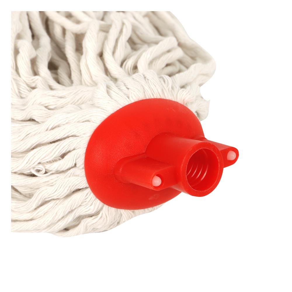 อะไหล่ม็อบคอตตอนหัวจุกเกลียว INDIENA 5 นิ้ว สีขาว