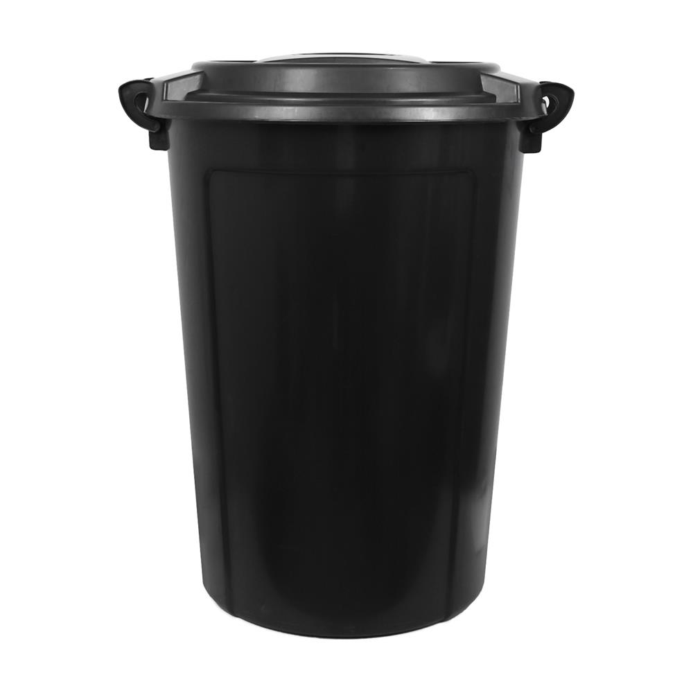 ถังน้ำกลมพร้อมฝา API 999 118 ลิตร สีดำ