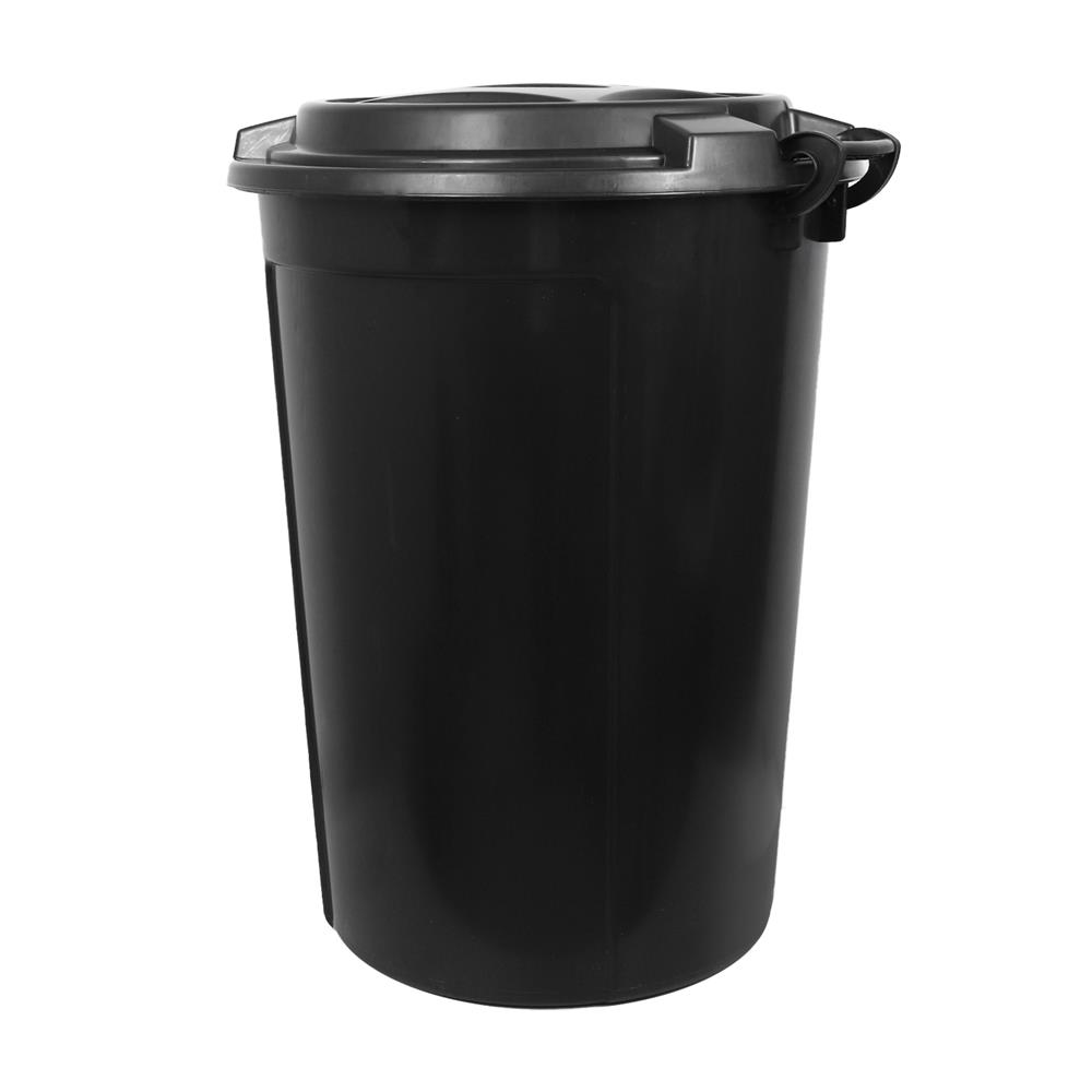 ถังน้ำกลมพร้อมฝา API 999 118 ลิตร สีดำ