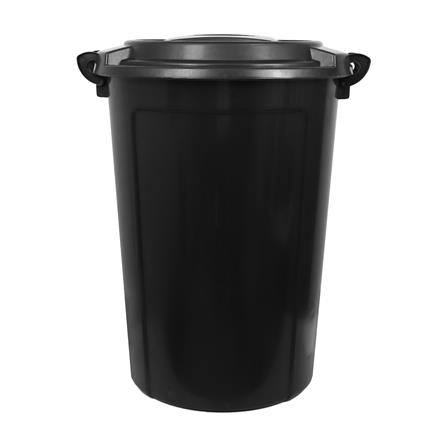 ถังน้ำกลมพร้อมฝา API 999 118 ลิตร สีดำ_0