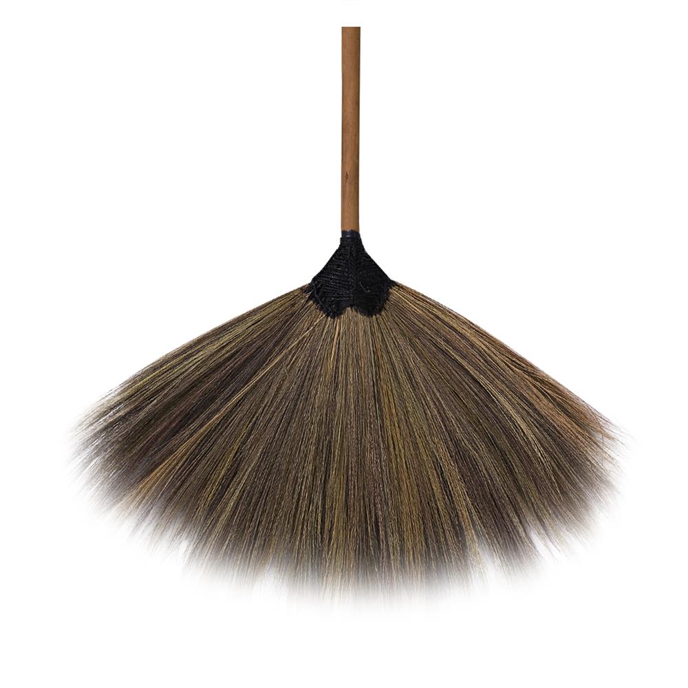 ไม้กวาดดอกหญ้า ด้ามไม้ K.T.UTENSIL