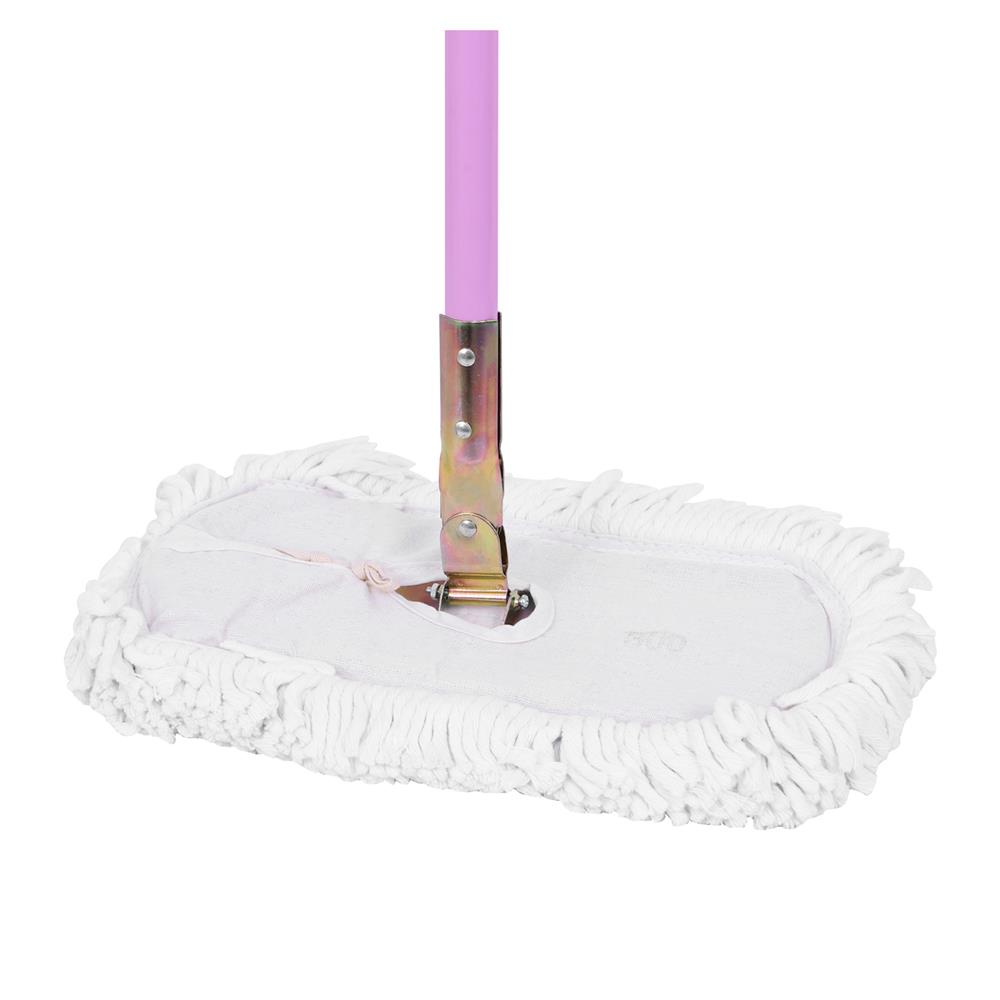 ไม้ม็อบคอตตอนดันฝุ่น INDIENA 12 นิ้ว สีขาว