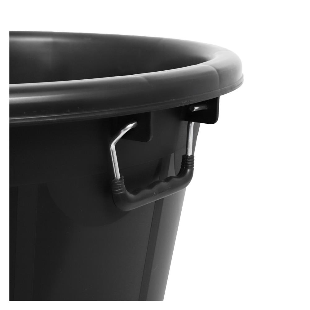 กะละมังกลมหูเหล็ก ME LIVING 60 ซม. สีดำ