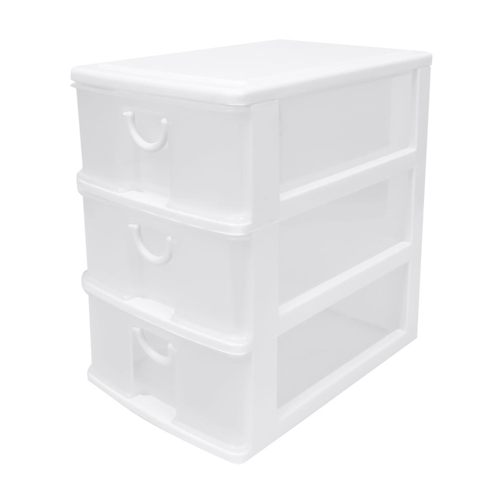 ตู้ลิ้นชัก 3 ชั้น JCP 5806 18x27x27 ซม. สีใส