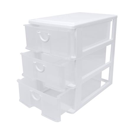 ตู้ลิ้นชัก 3 ชั้น JCP 5806 18x27x27 ซม. สีใส_2