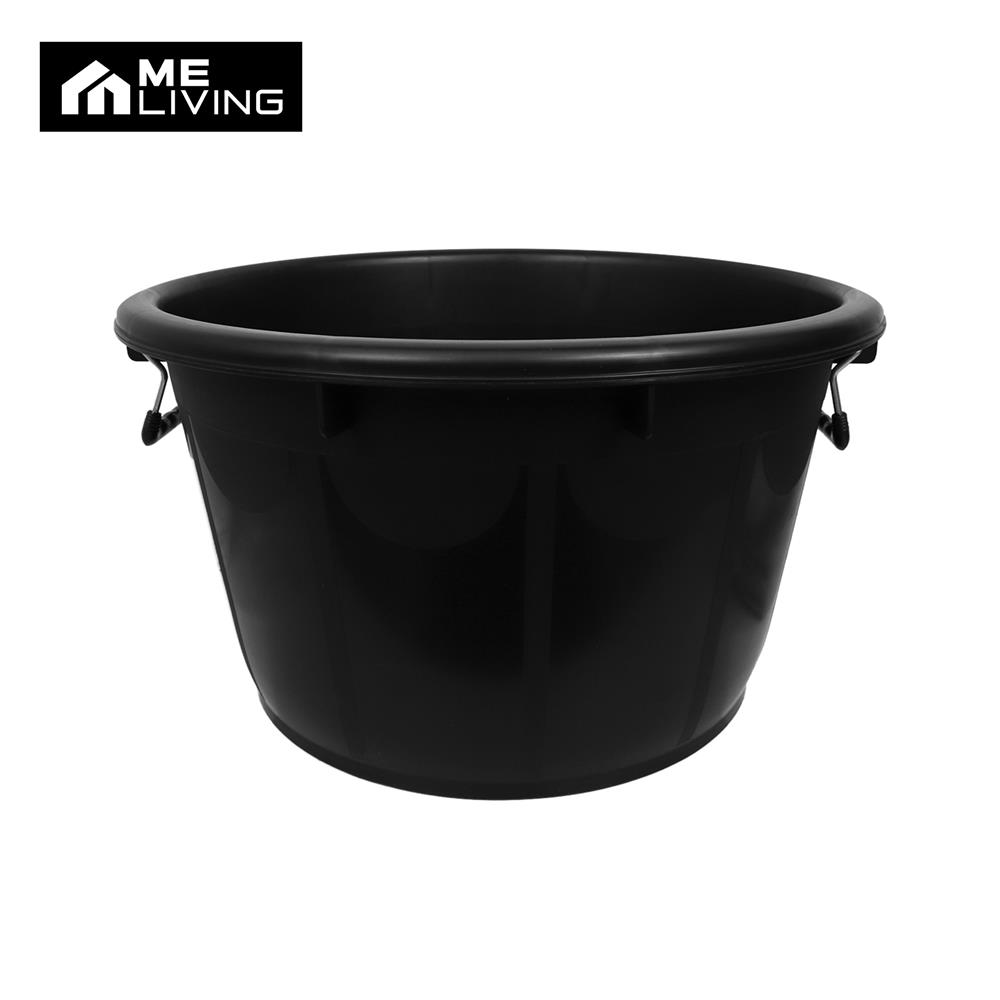 กะละมังกลมหูเหล็ก ME LIVING 50 ซม. สีดำ