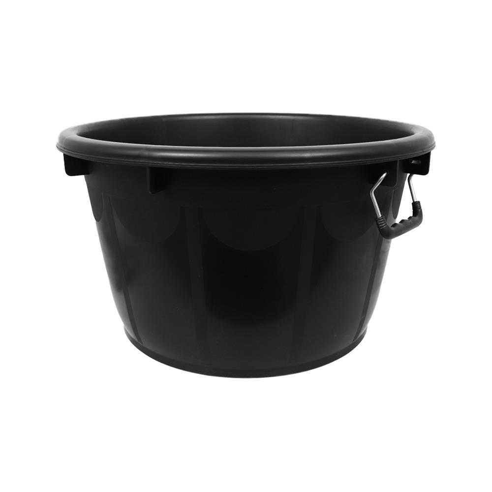 กะละมังกลมหูเหล็ก ME LIVING 50 ซม. สีดำ