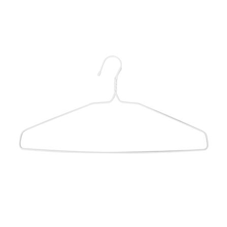 ไม้แขวนเสื้อลวดเคลือบ อ.โรจน์รุ่ง 431 สีขาว แพ็ก 12 ชิ้น_0