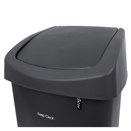 ถังขยะเหลี่ยมฝาสวิง DKW HH-207P 25 ลิตร สีเทา_2
