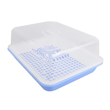 ที่คว่ำจานฝาครอบ G-WARE 34X25X11 ซม. สีฟ้า_0