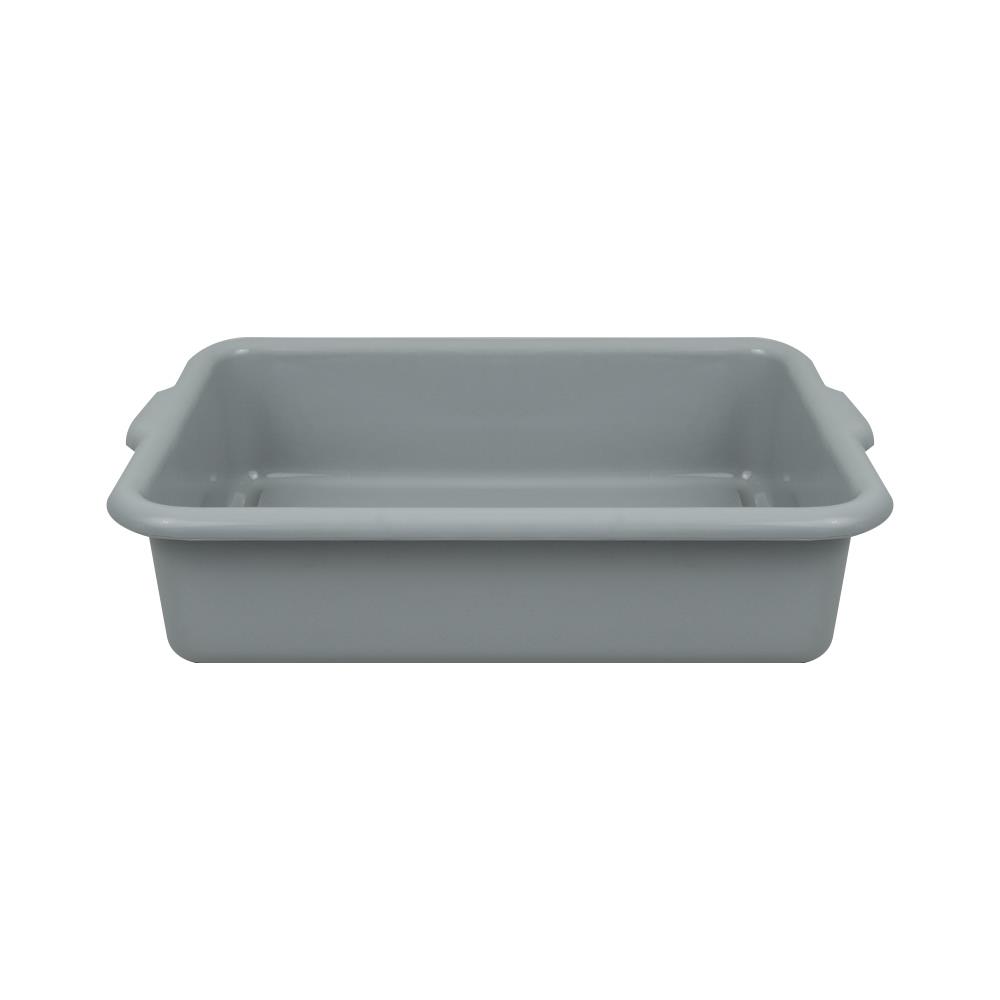 กระบะเหลี่ยมเก็บจาน PANUNION 18 ลิตร สีเทา