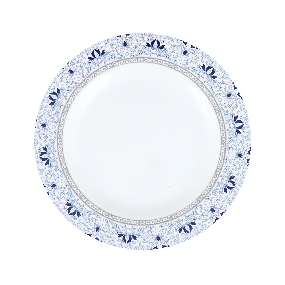 จานเมลามีนตื้น 8" UNICA BLUPORT