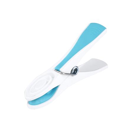 กิ๊บหนีบผ้าเสริมยาง NAPA สีขาว/ฟ้า แพ็ก 10 ชิ้น_1