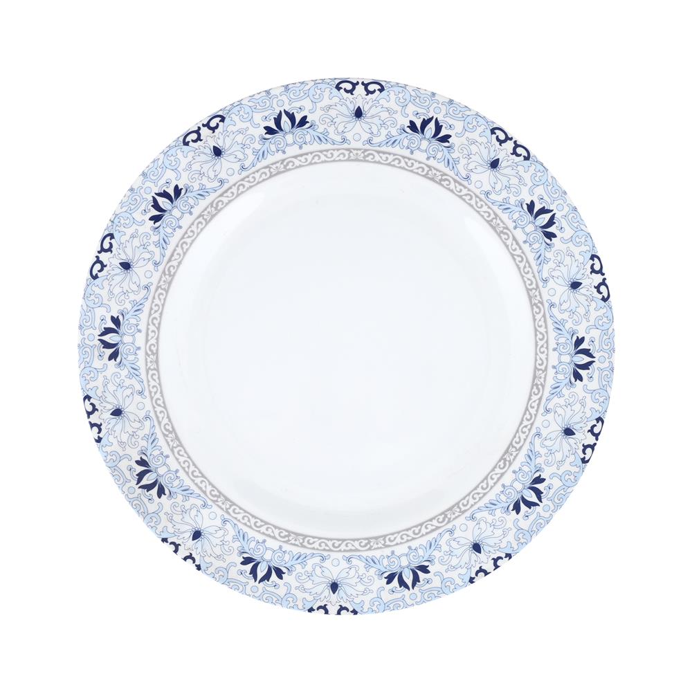 จานเมลามีนตื้น 10" UNICA BLUPORT