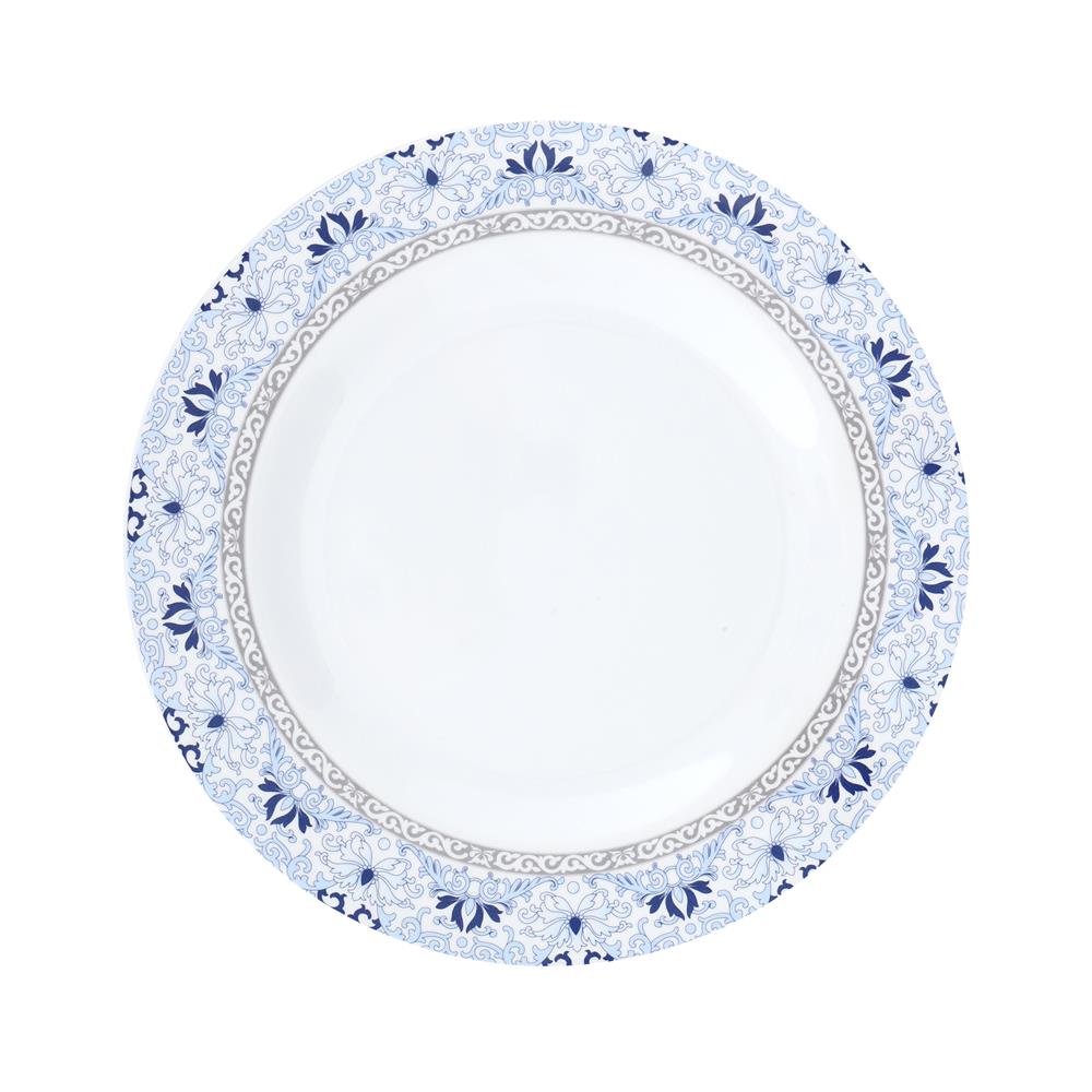 จานเมลามีนตื้น 9" UNICA BLUPORT