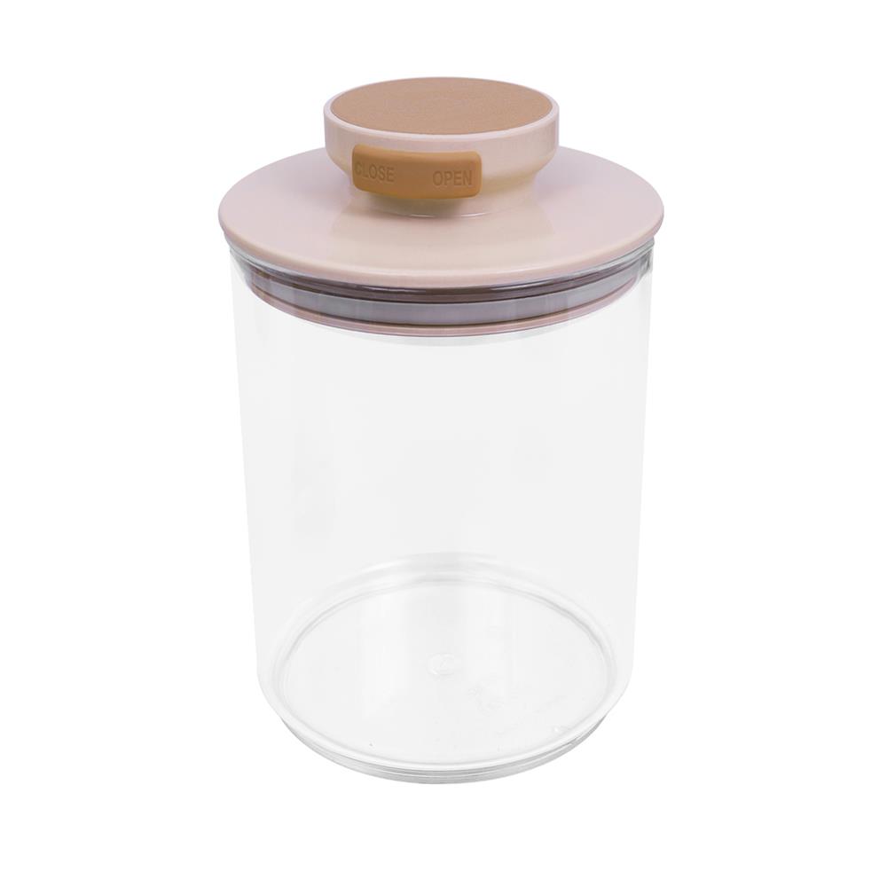 ขวดโหลแก้วฝาดึง 0.7 ลิตร HAPPY WARE สีน้ำตาล