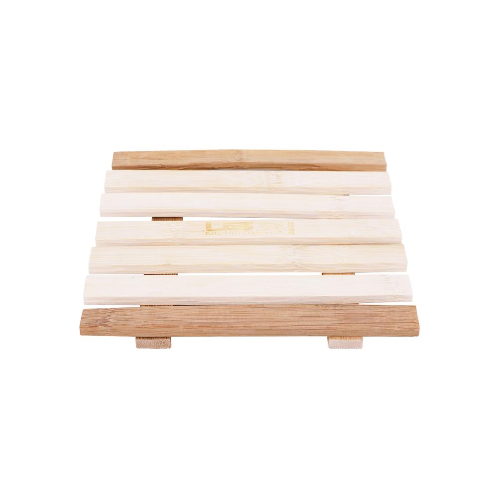 ที่รองภาชนะร้อนไม้ทรงเหลี่ยม US BUSINESS 16X16 ซม.