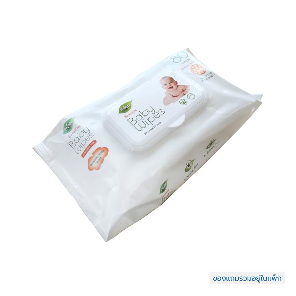 อีซี่เฟรชพลัสทิชชู่เปียก 80 แผ่น 1 แถม 1