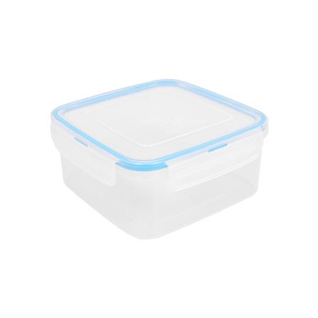 กล่องอาหารเหลี่ยม DOUBLE LOCK 1385 1070 มล. สีฟ้า_0
