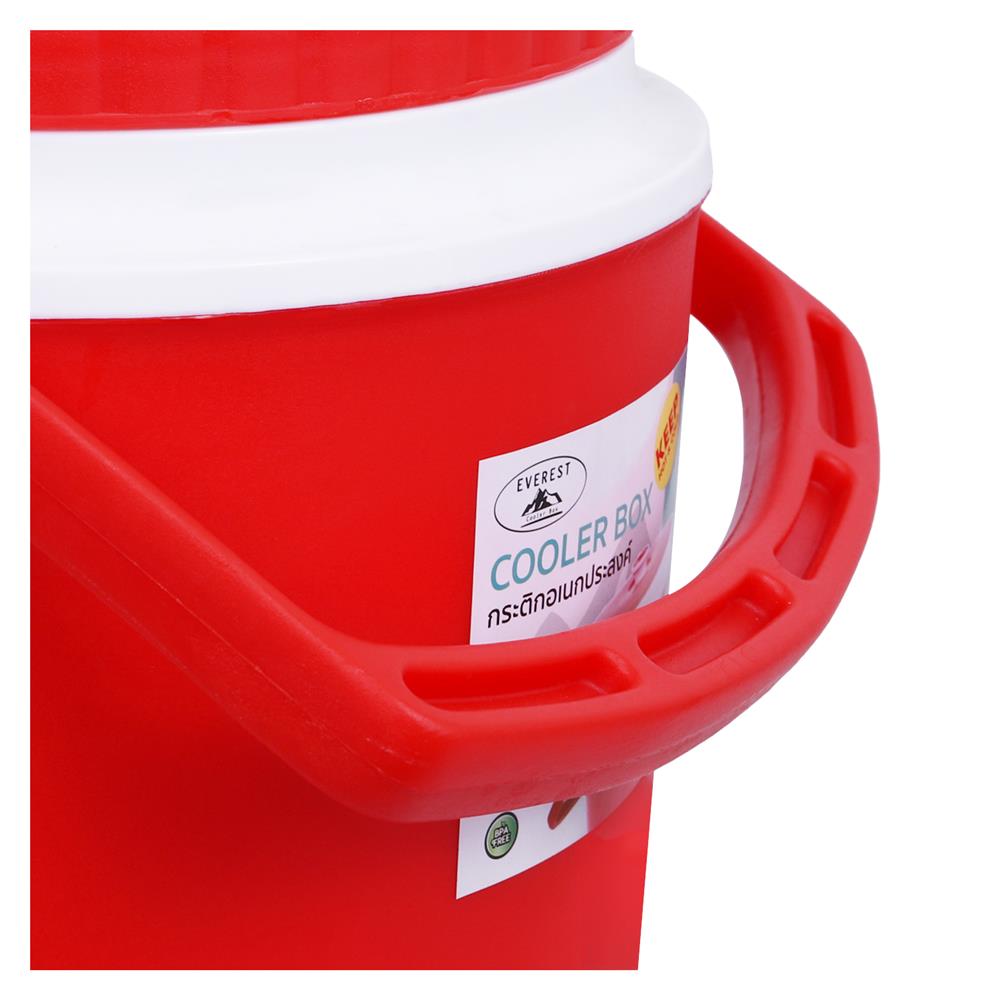 กระติกน้ำแข็งมีก๊อก 8 ลิตร EVEREST AG 434 R สีแดง