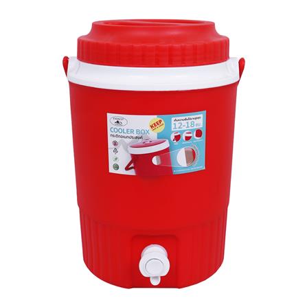 กระติกน้ำแข็งมีก๊อก 8 ลิตร EVEREST AG 434 R สีแดง_0