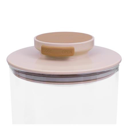 ขวดโหลแก้วฝาดึง 0.5 ลิตร HAPPY WARE สีน้ำตาล_1