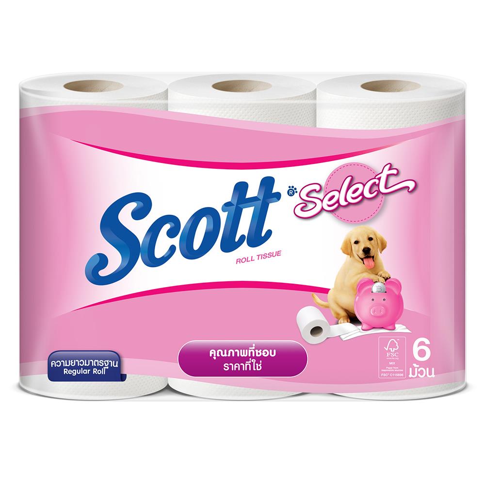 กระดาษชำระ SCOTT SELECT แพ็ค6